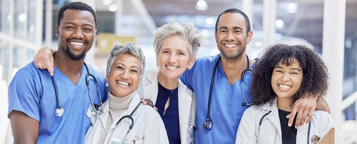 Diverse Healthcare Providers Header