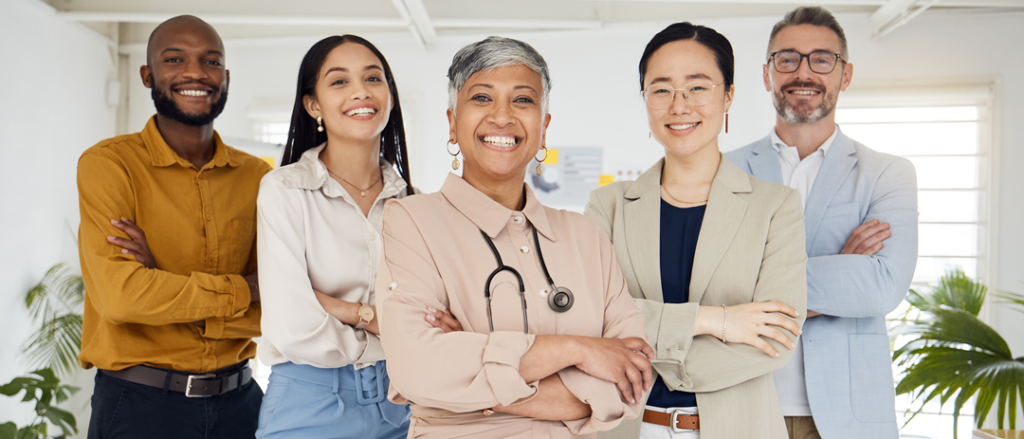 diverse healthcare providers