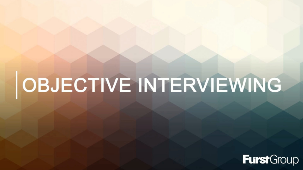 Objective Interviewing Title Screen